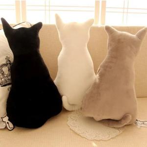 고양이 모양 인형 부드러운 쿠션 3Color 고양이쿠션 등받이 작은 미니 쇼파 냥쿠션