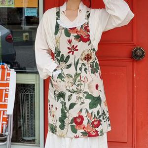 no47 플라워 방수 앞치마 어린이집 카페 공방 예쁜 주방 3color