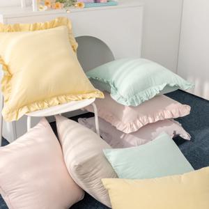 파스텔 순면 쇼파/카페 프릴 쿠션커버 40 45 50 60 5colors