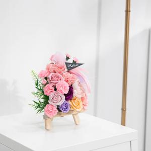 카네이션 조화 화환 달빛미니set 20cm 꽃 어버이날 스승의날 테이블