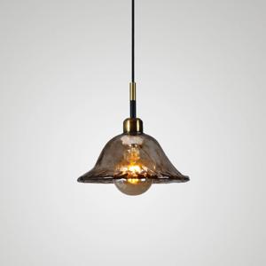 세비아 1등 브라운 유리 펜던트 조명 카페 무드 식탁 조명 레일플러그형