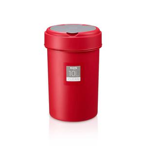 클린종량제 휴지통10L(레드) - 6P_12123