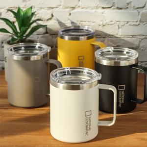 덴버 이중스텐핸들뚜껑컵 360ml 4칼라