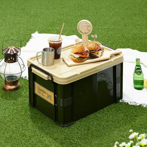캠핑 박스 테이블 캠핑용 수납 상자 정리함 40리터