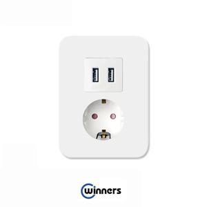 매입형 USB 콘센트 (USB 2구+콘센트 1구)