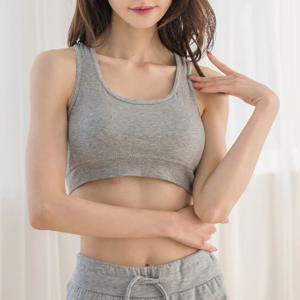 여성용 캡내장 면 망고탑 스포츠브라 2장 11092 4color 1size
