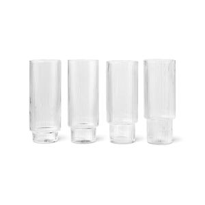 RIPPLE LONG DRINK GLASSES 리플 롱 컵 2COLORS