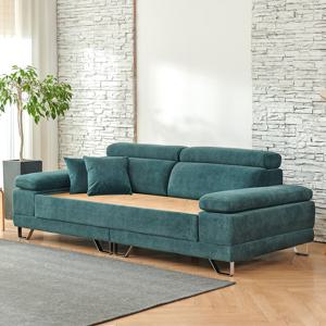 C7952 흙침대 황토볼 자수확장 카우치 소파