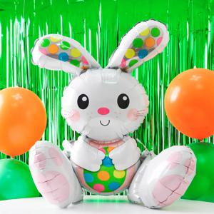 멀티 벌룬 은박 풍선 시팅 이스터 버니 파티 동물풍선 토끼 장식 생일 이벤트