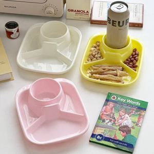 사각 맥주트레이 1인분 나눔접시 파스텔식판 혼맥 혼밥