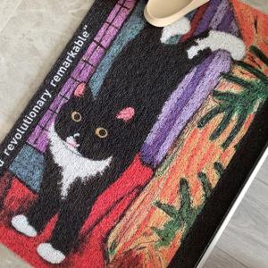 고양이 발매트 러그 현관 다용도실 베란다 도어 코일매트