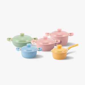 아리수 오로라 인덕션 전골 소스 요리 세라믹 냄비세트 감성 칼러 18cm 편수 냄비