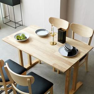 [리퍼] 러버우드 에센스 인테리어 4인 식탁 2colors