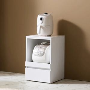 에이븐 400 1단 오픈 렌지대 밥솥장 레인지대 전자렌지 수납장 주방수납장 미니