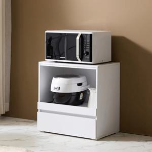 에이븐 600 1단 오픈 렌지대 밥솥장 레인지대 전자렌지 수납장 주방수납장 미니