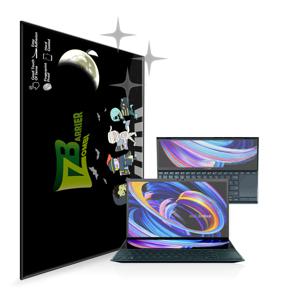 ASUS 젠북듀오2세대 14UX482E 올레포빅액정+스크린패드