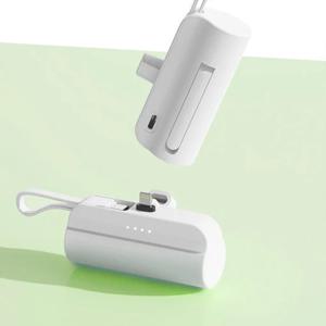 1+1 2in1 일체형 도킹형 미니 보조배터리 BZ-P10 5000mAh C타입 8핀