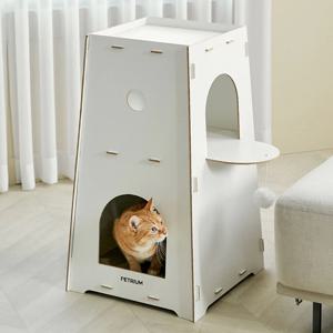 루프탑 캣타워 2단 미니 고양이 장난감 스크래쳐