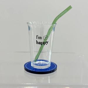 !!블프 SALE!!  해피 스마일 유리컵 홈카페 아이스커피잔