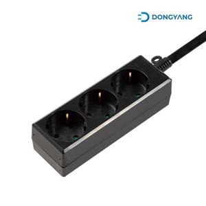 블랙 멀티 콘센트 3구(10A) 1.8m/2.8m/4.5m/10m