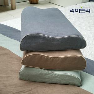 퓨어린넨 굴곡형 경추베개 커버 대 중 소 사이즈