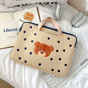 곰탱이 손잡이형 아이패드 노트북 파우치 가방 맥북 갤럭시북 에어 프로 슬리브