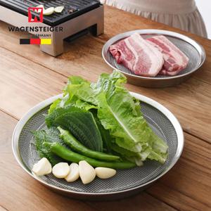 스텐 튀김 고기받침대 채망 트레이 2종세트 소+대 채반