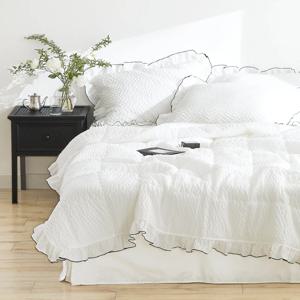 시원보송 시어서커 여름 로이디 프릴 차렵이불세트 SS/Q 3colors