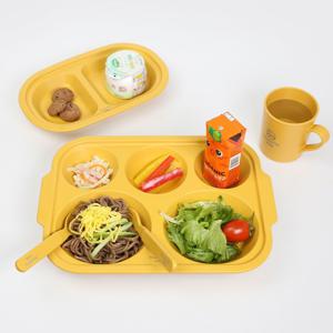 유아식판 국내산 PLA 옥수수전분 5구 아기식판