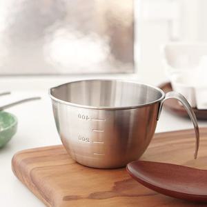 1+1 국산304 스텐 라면 계량컵 믹싱볼 500ml (총2개출고)
