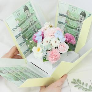 서프라이즈 반전 가정의달 어버이날 용돈 이벤트 플라워 박스 (2color)