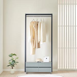 팬타 800 A형 2단 이동식 철제 행거 수납 4colors