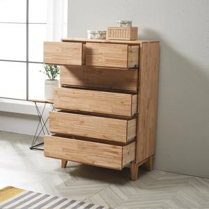 이데아 참죽 원목 5단 서랍장 900