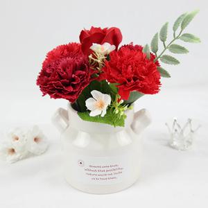 가정의달 밀크 포트 카네이션화분 어버이날 여자친구 선물 부모님 생신 카네이션 비누꽃바구니