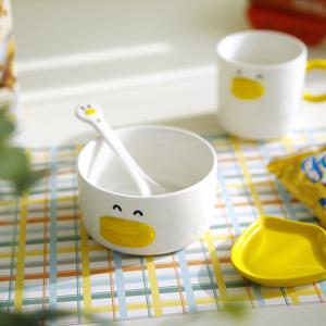 홈카페 귀여운 오리 커피 요거트 아이스크림 머들러 도자기 티스푼 1p