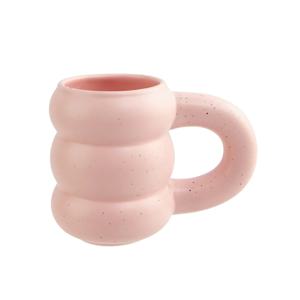 구름 도트 머그 300ml (핑크) 홈카페 커피 선물용 티잔