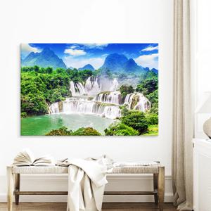 돈 들어오는 폭포 호수 물그림 풍수 풍경액자 - 7. 베트남 데티안 폭포