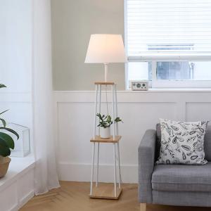 파빌라 장스탠드 우드테이블 포인트 인테리어 플로어조명 블랙/화이트