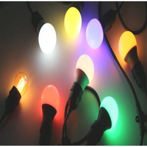 LED 칼라 전구 A60 8W 전구  테라스조명 5color