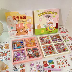 다꾸 폰꾸 신상 캐릭터 스티커 100장 세트 투명스티커 귀여운