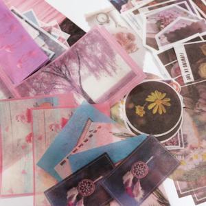 빈티지 다꾸 DIY 반투명 종이 스티커 11종 폰꾸 폴꾸 탑꾸 스꾸 감성 사진