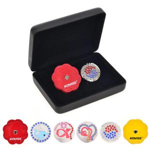 골피아 필드용품 크리스탈볼마커 가죽홀더세트 GS7904