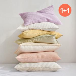 [1+1] 코튼캔디 피그먼트 아사 워싱 베개커버 6컬러