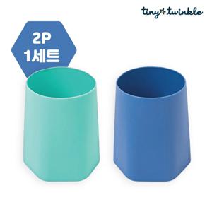 실리콘 아기/유아 물컵 민트&블루