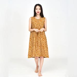 여성용 자연인견 플라워 민소매 잠옷 원피스 10color 2size