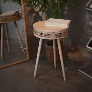 라탄 수납 원목 선반 소파테이블 침대 스탠드 협탁 사이드테이블 (DIY)