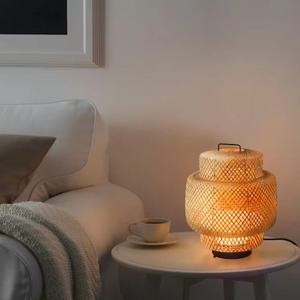 SINNERLIG 신넬리그 LED 탁상스탠드 대나무 핸드메이드 밝기조절