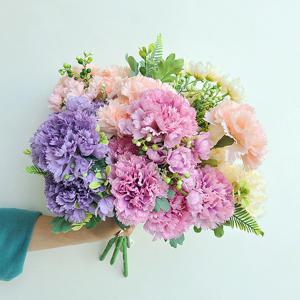 이너스 조화 카네이션 부쉬(대) 1P 실크플라워 플랜트 생화같은 스승의날 어버이날 선물