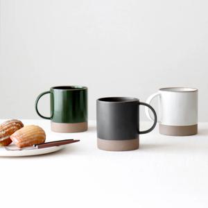 국내생산 카페 오릇 투톤 예쁜 머그컵 쇼트 380ml 3colors
