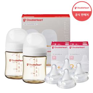 3세대 160ml 트윈팩(젖병2개) + 젖꼭지 4개
